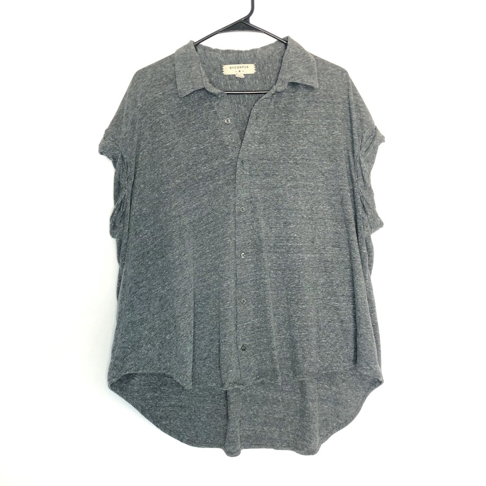Urban Outfitters Rolled Sleeve Button Down Shirt